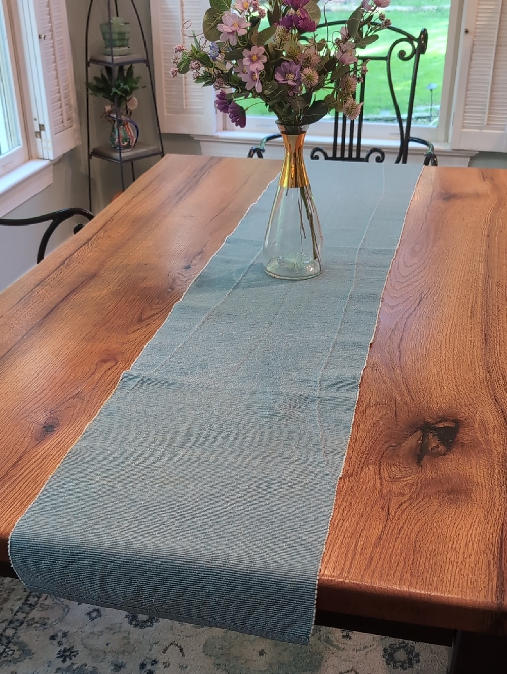 Blue Table Runner - Classic Dining Accent